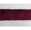 kožušinový lem, vínovo červený, MERLOT, 9 mm vlas