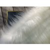 Umelá kožušina, biela, 90 mm vlas