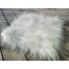 kožušinový štvorec, biela, 90 mm vlas