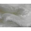 Umelá kožušina, biela, 25 mm vlas