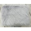 Umelá kožušina, oceľová, 90 mm vlas