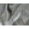 Umelá kožušina, oceľová, 45 mm vlas