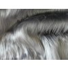 Umelá kožušina, oceľová, 45 mm vlas
