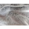 Umelá kožušina s krátkym vlasom, šedý melír, 25 mm vlas