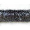 kožušinový lem, tmavošedý, 25 mm vlas