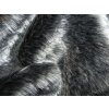 Umelá kožušina, tmavošedá, 25 mm vlas
