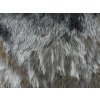 Umelá kožušina, tmavošedá, 25 mm vlas
