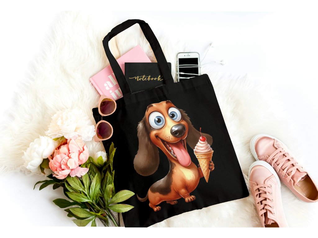 Bavlněná pevná taška - Jezevčík