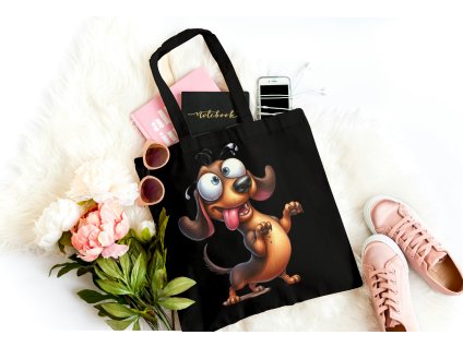 Bavlněná pevná taška - Jezevčík