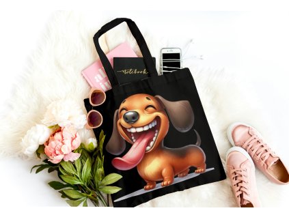 Bavlněná pevná taška - Jezevčík