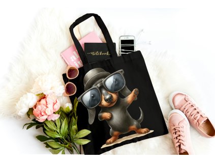 Bavlněná pevná taška - Jezevčík