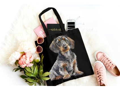 Bavlněná pevná taška - Jezevčík