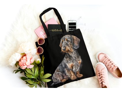 Bavlněná pevná taška - Jezevčík