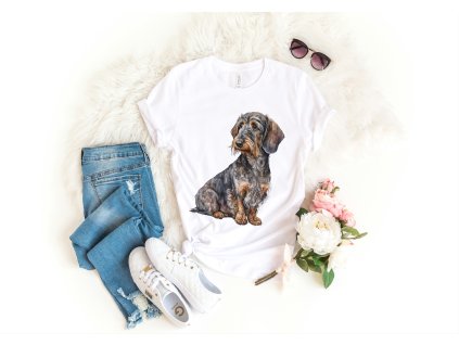 Tričko - Jezevčík drsnosrstý