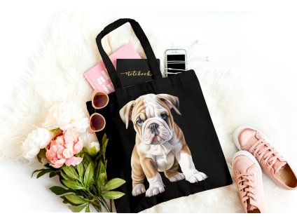 Bavlněná pevná taška - Anglický buldok