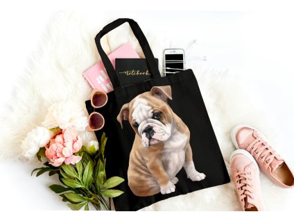 Bavlněná pevná taška - Anglický buldok