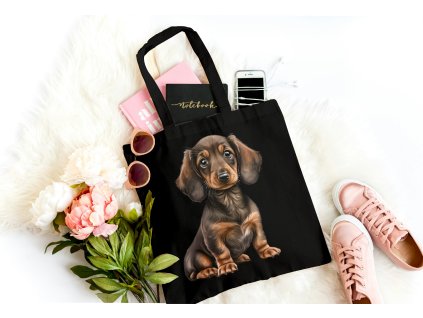 Bavlněná pevná taška - Jezevčík