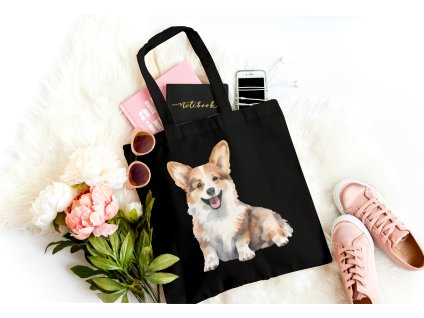 Bavlněná pevná taška - Corgi