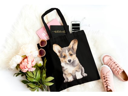 Bavlněná pevná taška - Corgi