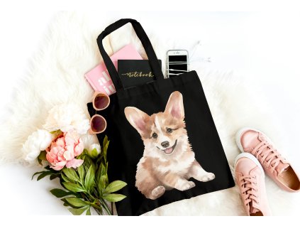 Bavlněná pevná taška - Corgi