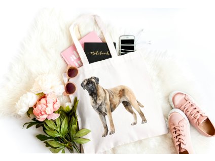 Taška s potiskem - lehká - Anglický Mastiff