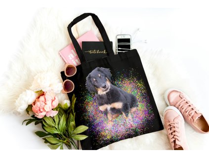 Bavlněná pevná taška - Hovawart štěně