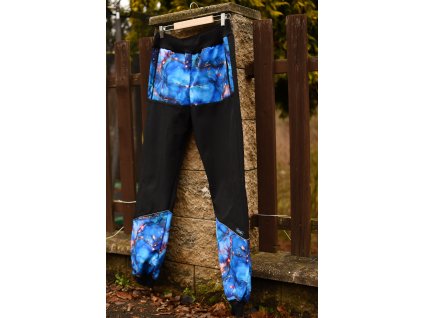 Nepromokavé soft kalhoty  -  Modrý mramor
