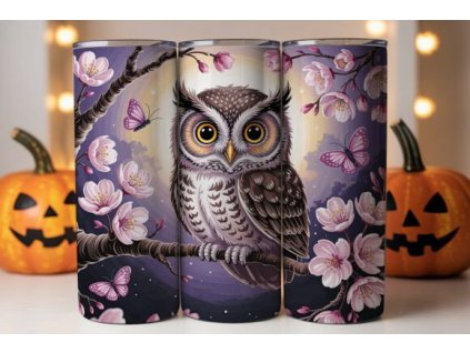 Whimsical Owlet 20oz Tumbler Wrap Graphics 133090808 1 1 580x387