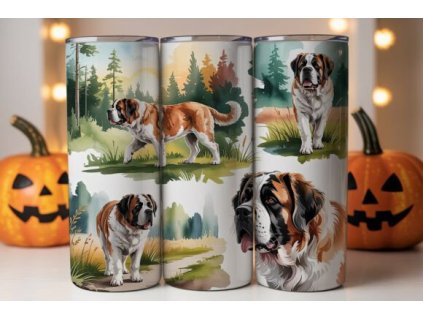 Saint Bernard Dog 20oz Tumbler Wrap Graphics 133693066 1 1 580x387