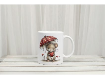 Nerozbitný hrneček - Zvířátka se srdíčky