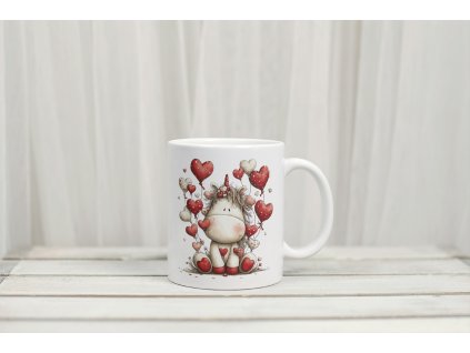 Nerozbitný hrneček - Zvířátka se srdíčky