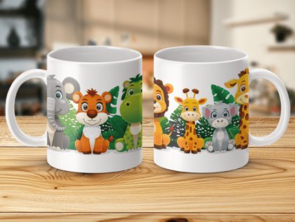 Animals Djungle Zoo Kids Mugwrap 2 x PNG Graphics 103113791 1 1 580x435