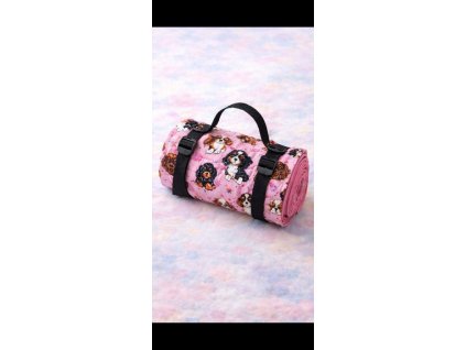 Cestovní deka - ružový kavalirek