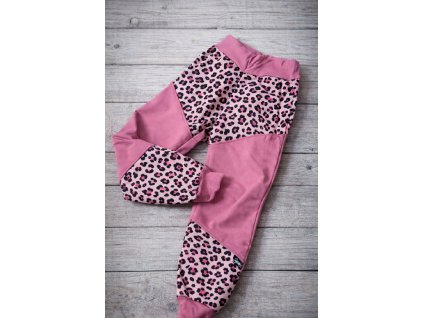 Nepromokavé soft kalhoty  -  Gepard ružový
