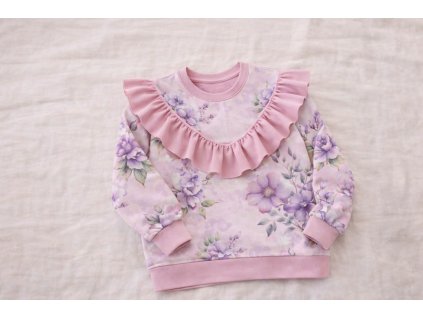 Mikina Belinda - Fialkové květy