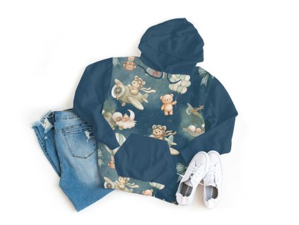 Mikina - Medvídci v letadle