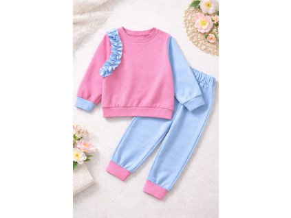 Mikina  Judith - Růžovo modrá