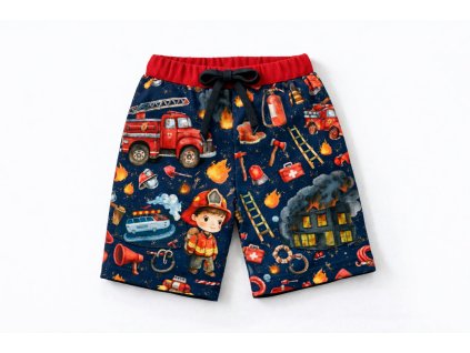 Baggy kraťasy - 92-164 - Hasič