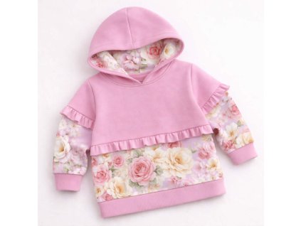 Mikina s volánky  - Květinky