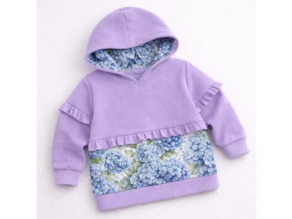 Mikina s volánky  - Květinky