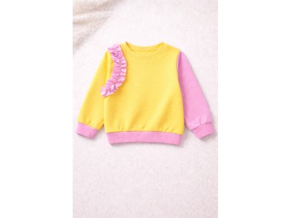 Mikina  Judith - žluto růžová