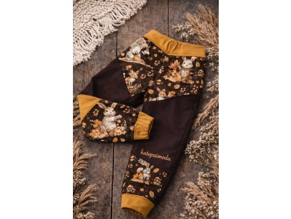 Nepromokavé soft kalhoty  - zvířatka
