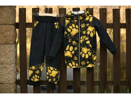 Soft dětská bunda Malvína  - tlapky