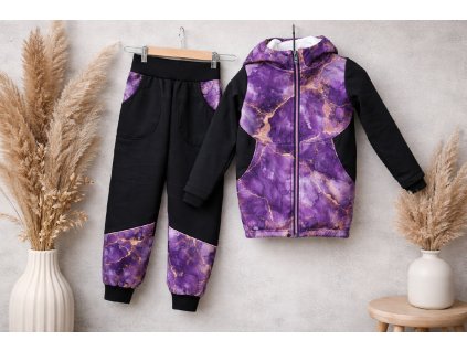 Soft bunda  - Fialový mramor