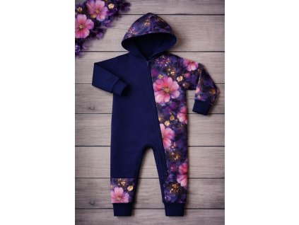 Overálek softsheel - Snové květy