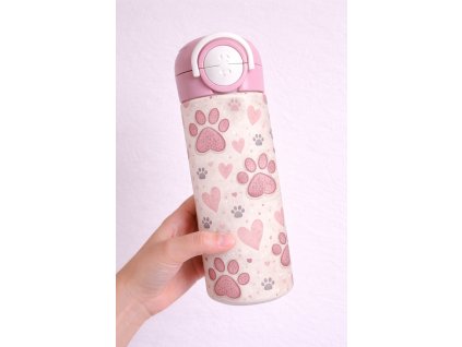 Dětská termoska s brčkem i pítkem - 530ml -  tlqpky