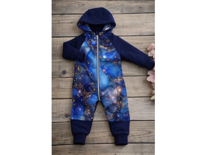 Overálek teplákový - mramor