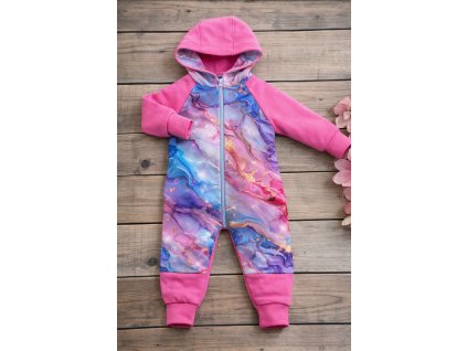 Overálek softsheel 56- 128 -  mramor