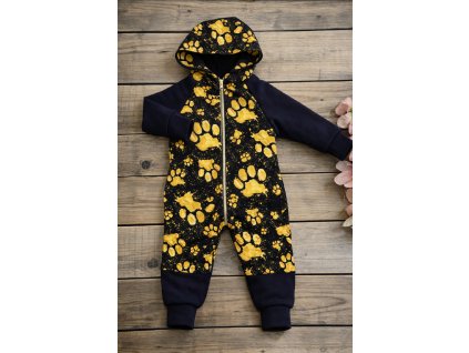 Overálek softsheel 56- 128 -  tlapky