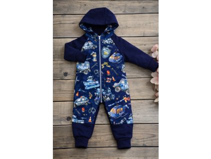 Overálek teplákový - policie